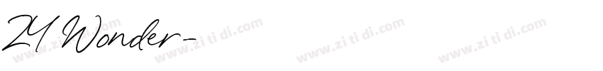 ZY Wonder字体转换